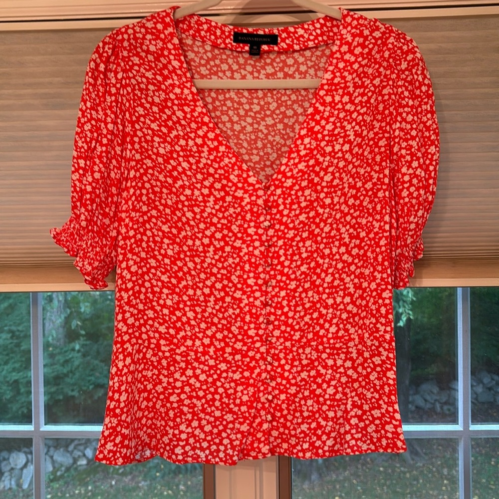Banana Republic Floral Blouse